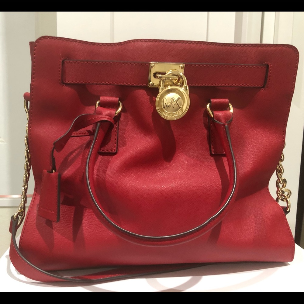 Michael Kors red large bag $130